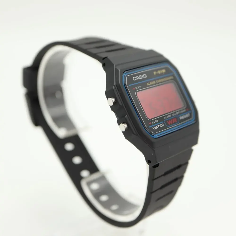 Casio F-91W Custom Mod UPGRADED BACKLIGHT Color Screen Red Crimson Digital Watch